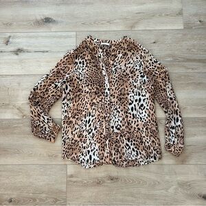 Joie silk animal print Blouse